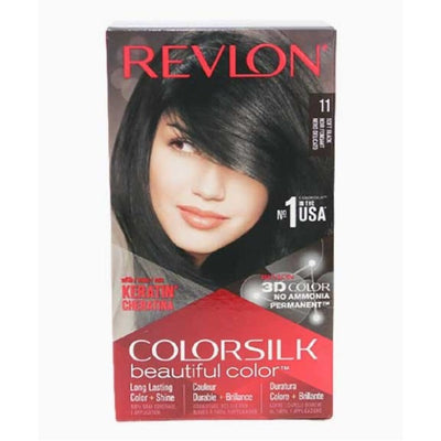 Revlon Colorsilk Beautiful Color Permanent Hair Color 11 Soft Black