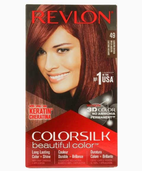 Revlon Colorsilk Beautiful Color Permanent Hair Color 49 Auburn Brown
