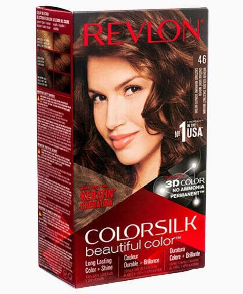 Revlon Colorsilk Beautiful Color Permanent Hair Color 46 Medium Golden Chestnut Brown