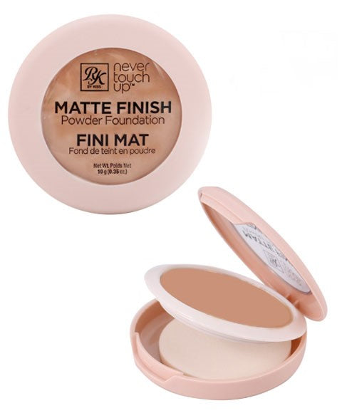 RK By Kiss Never Touch Up Matte Finish Powder Foundation RMPFN06 Medium Beige