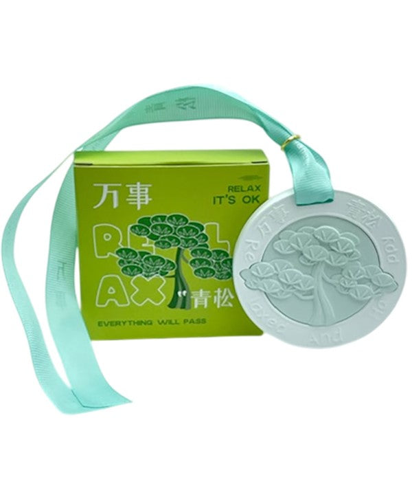 Good Luck Relax Its Ok Green Pine Car Air Fresheners Hanging Tablets