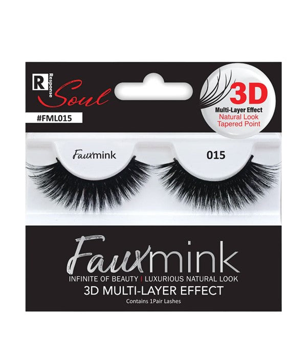 Bee Sales - Response Soul Faux Mink 3D Effect Eyelash 015