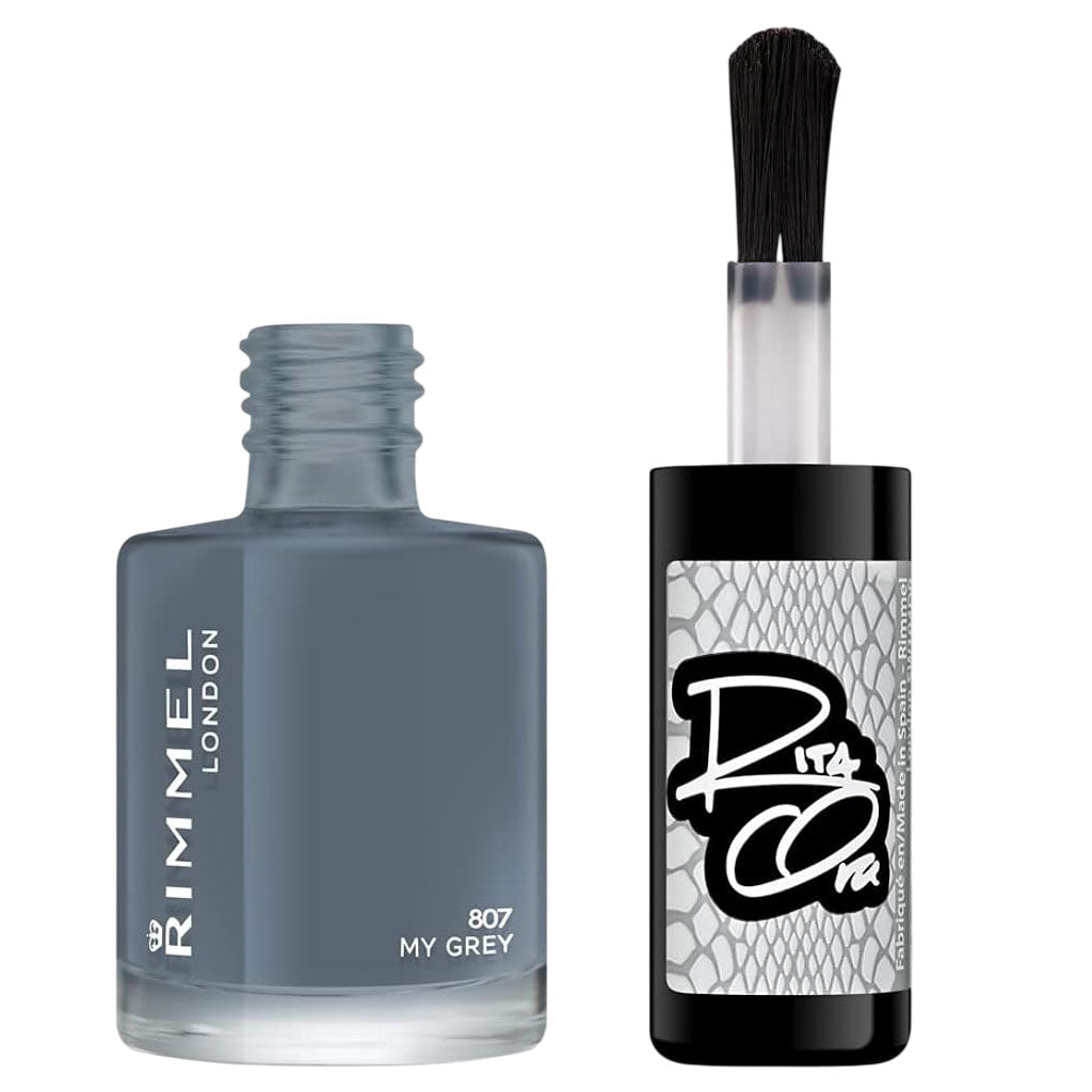Rimmel 60 Seconds Nail Polish Rita Ora 807 My Grey 8ml