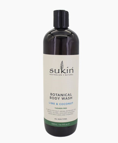 Sukin Natural Skincare Botanical Body Wash Lime And Coconut Scent