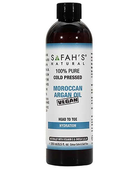Safah Natural Cold Pressed Head To Toe Hydration Moroccan Argan Oil