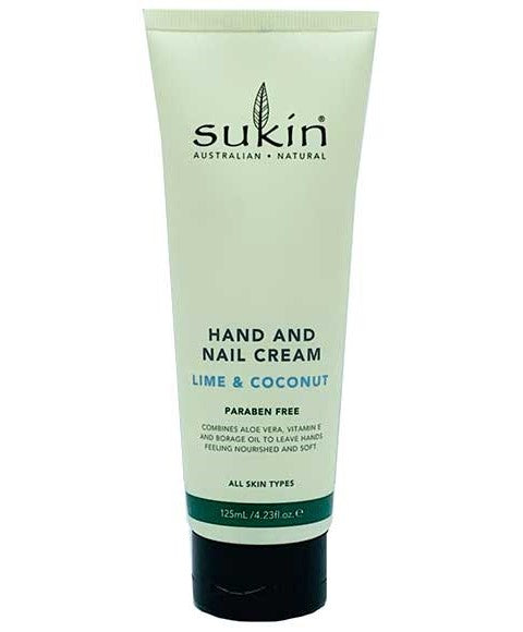 sukin Australian Natural Hand And Nail Cream Lime And Coconut