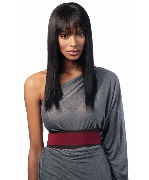 Sleek Human Hair Wig Style Superb