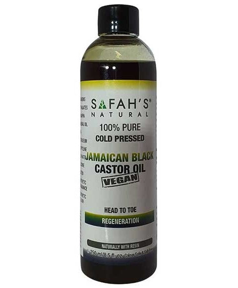 Safah Natural Cold Pressed Head To Toe Regeneration Jamaican Black Castor Oil