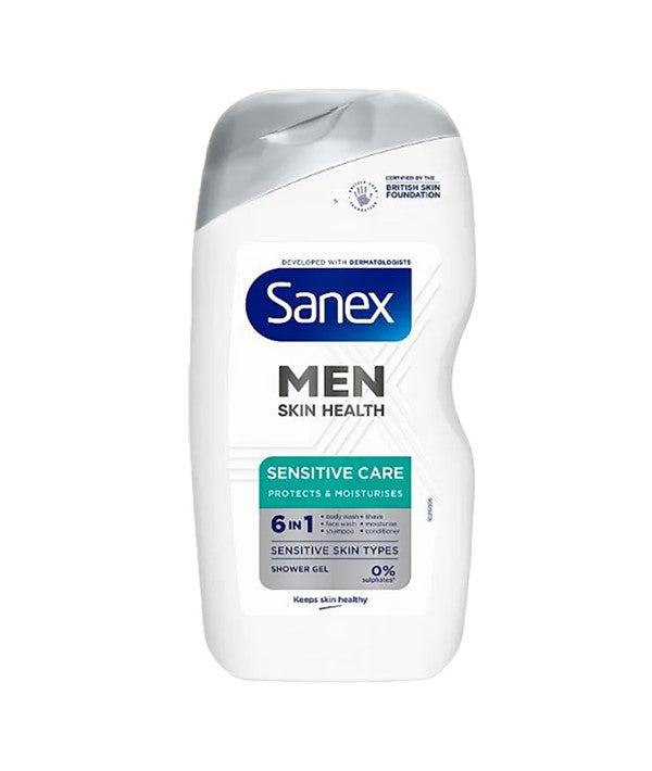 Sanex Men Skin Health Sensitive Care 6 In 1 Shower Gel