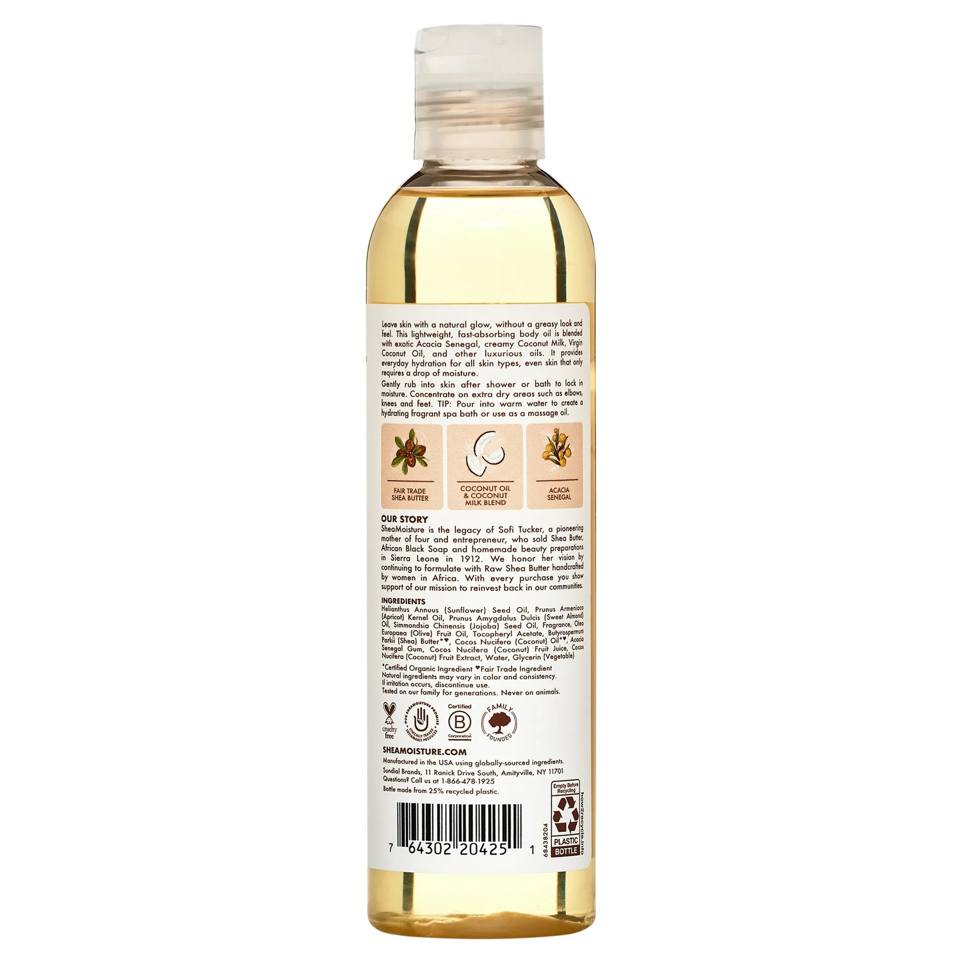 Shea Moisture 100% Virgin Coconut Oil Daily Hydration Massage Oil 237ml