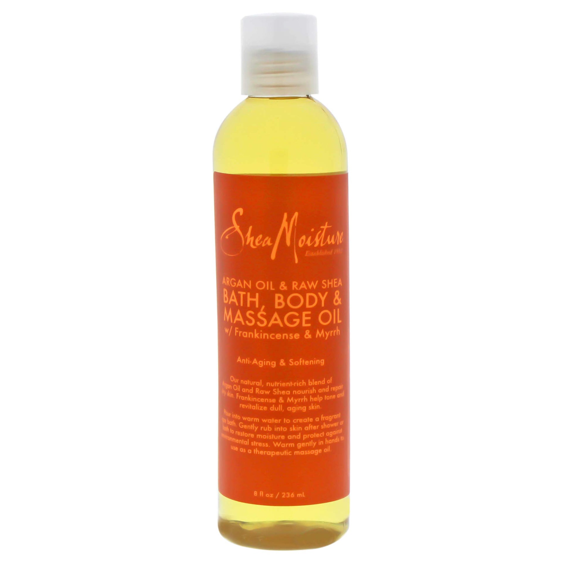 Shea Moisture Argan Oil And Raw Shea Bath Body And Massage Oil 236ml