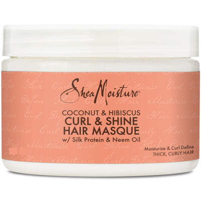 Shea Moisture Coconut And Hibiscus Curl And Shine Hair Masque 340g