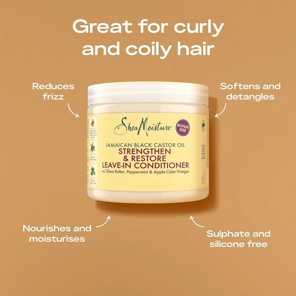Shea Moisture Jamaican Black Castor Oil Leave In Conditioner 312g / 453g