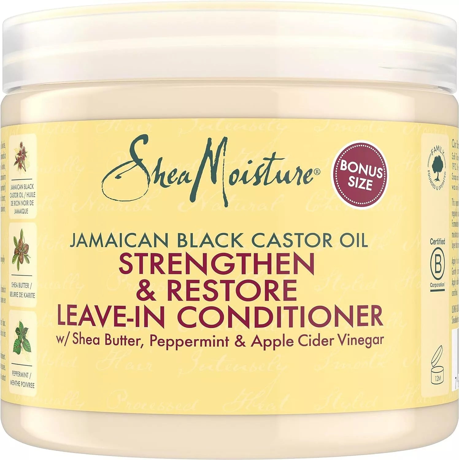 Shea Moisture Jamaican Black Castor Oil Leave In Conditioner 312g / 453g