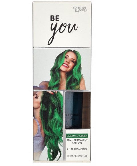 Splashes And Spills Be You Emerald Green Semi Permanent Hair Dye