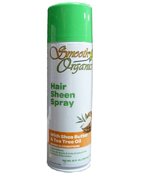 Smooth Organics Hair Sheen Spray With Shea Butter And Tea Tree Oil