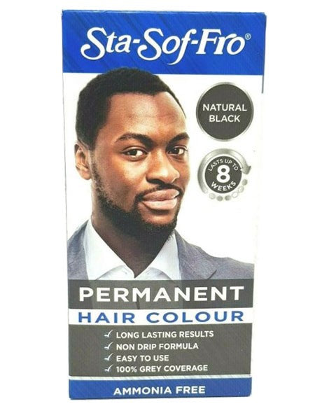 M And M Cosmetics Sta Sof Fro Men Permanent Hair Colour Natural Black 