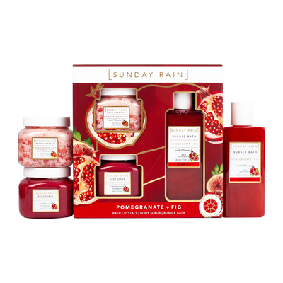 Sunday Rain Pomegranate And Fig Body Trio
