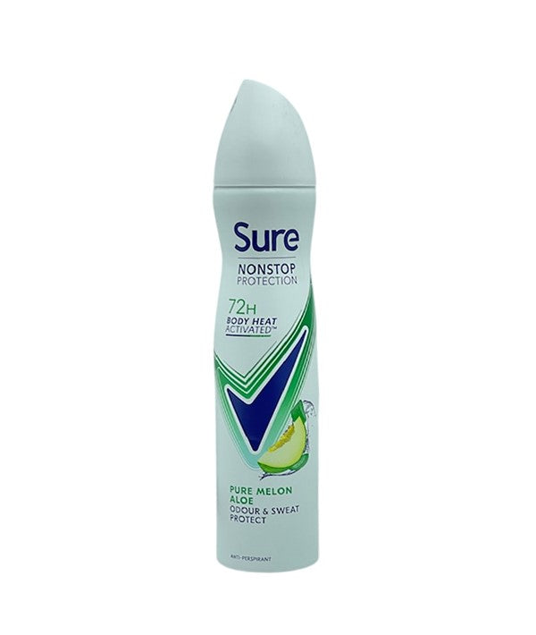 Sure Nonstop Protection 72H Pure Melon Aloe Deodorant Spray