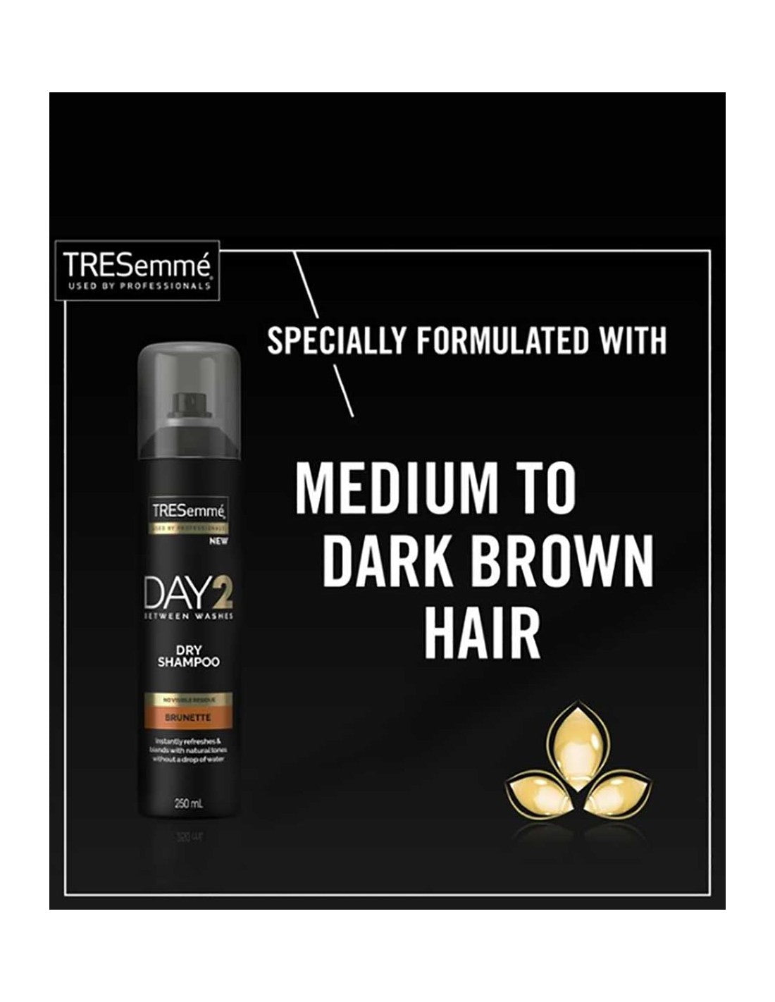 TRESemme Day 2 Between Washes Dry Shampoo Brunette 250ml