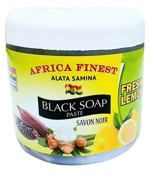 The Shea Cocoa Project Africa Finest Fresh Lemon Black Soap Paste