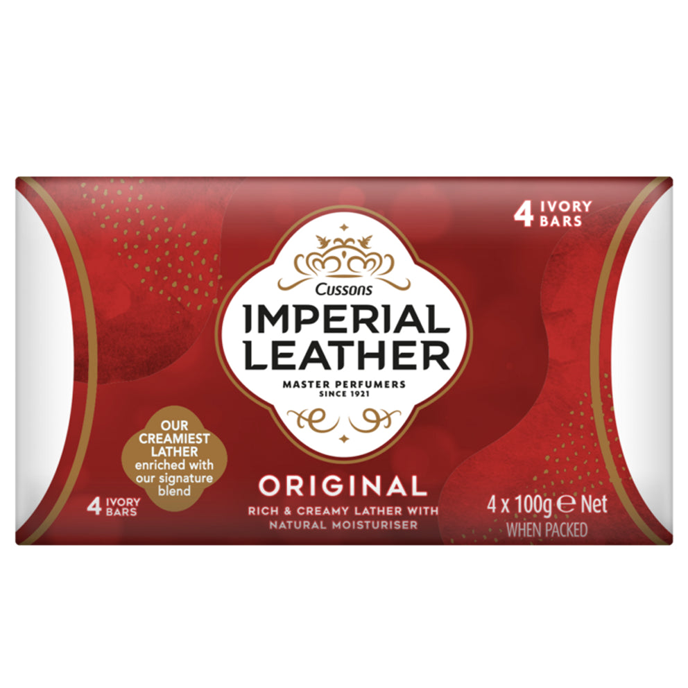 Imperial Leather Original Rich Creamy Lather Soap 4x100g