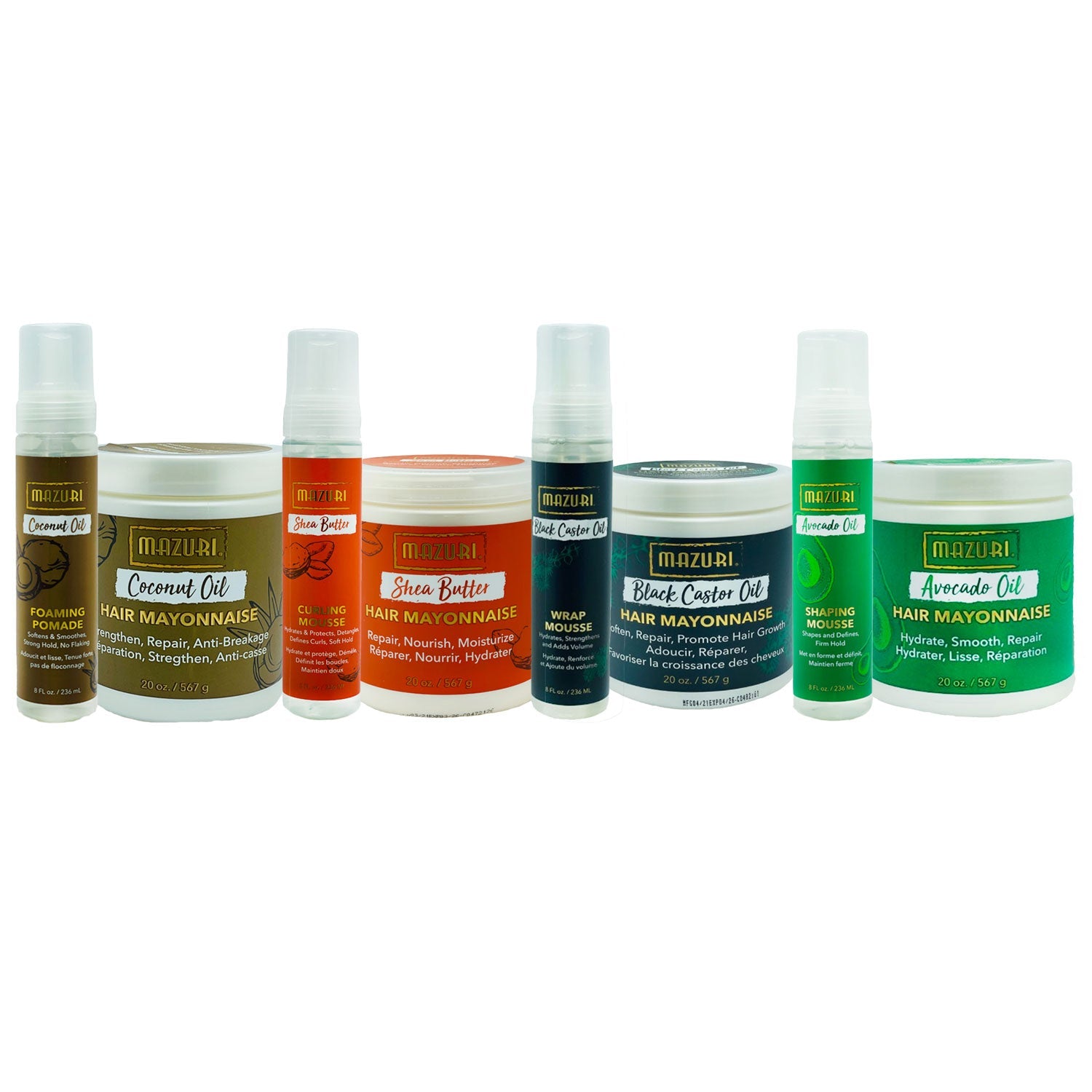 Mazuri Mayonnaise and Wraps | Full Range – Hair Mayonnaise & Styling Mousse
