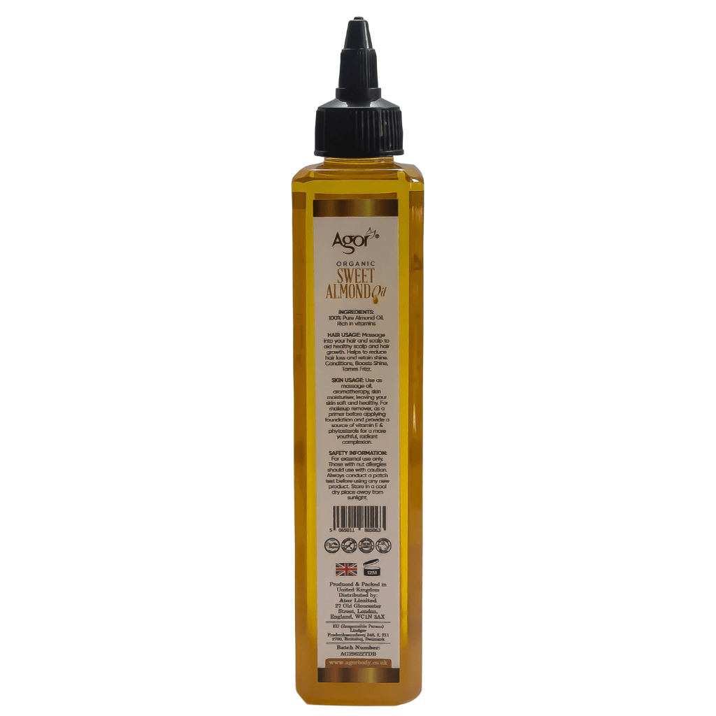 Agor Organic Sweet Almond Oil 250ml