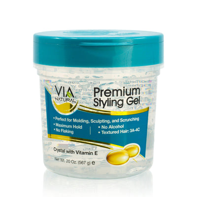 Via Natural Premium Crystal Styling Gel With Vitamin E 226g / 567g