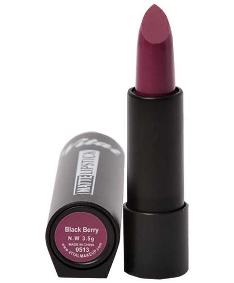 Vital Makeup Matte Lipstick Black Berry