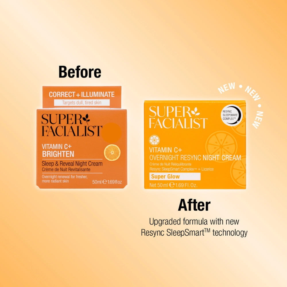 Super Facialist Vitamin C Overnight Resync Super Glow Night Cream 50ml
