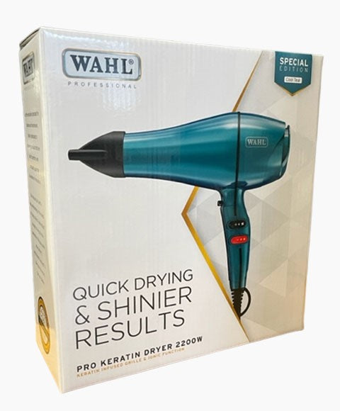 Wahl Professional Quick Drying Shinier Results Pro Keratin Dryer Cool Teal