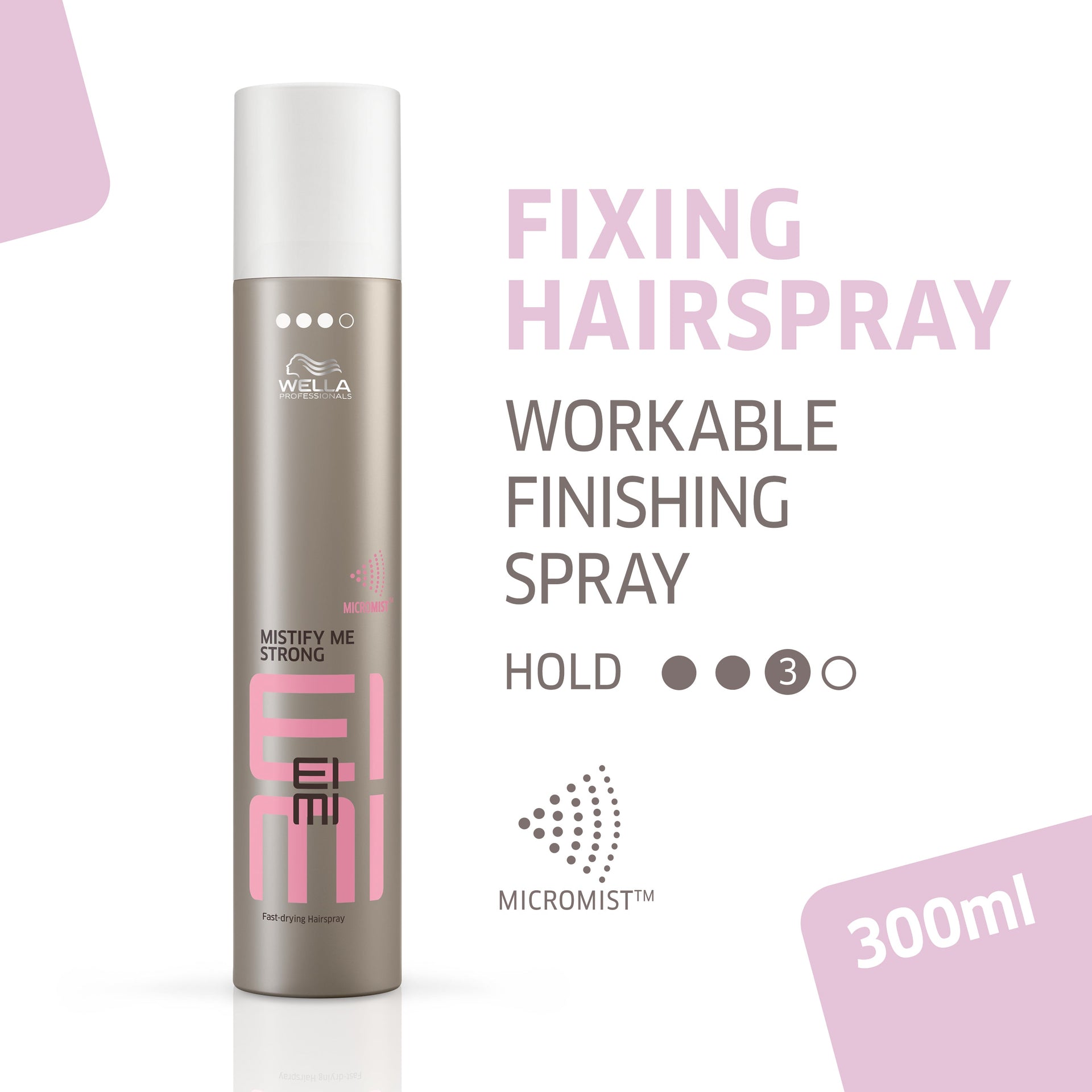 Wella EIMI Mistify Me Strong Fast Drying Hairspray 300ml / 500ml