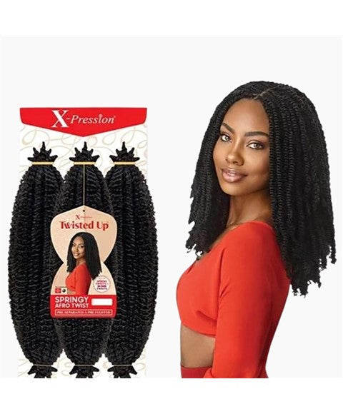 X PRESSION Twisted Up Springy 3X Afro Twist Braid