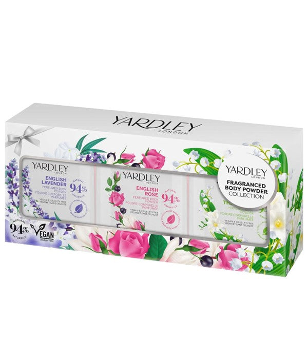 Yardley Floral Fragranced Mini Body Powder Collection Gift Set