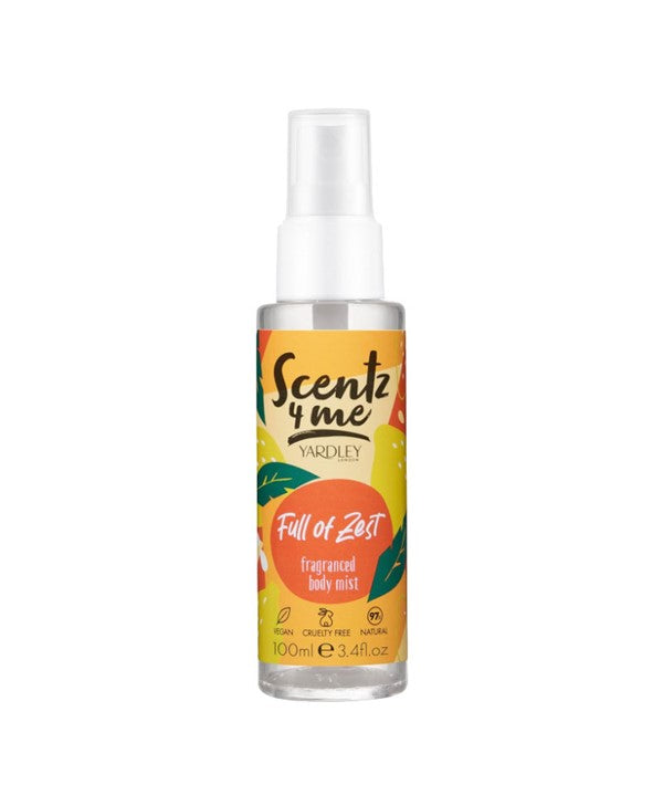 Yardley Scent 4 Me Full Of Zest Fragranced Body Mist