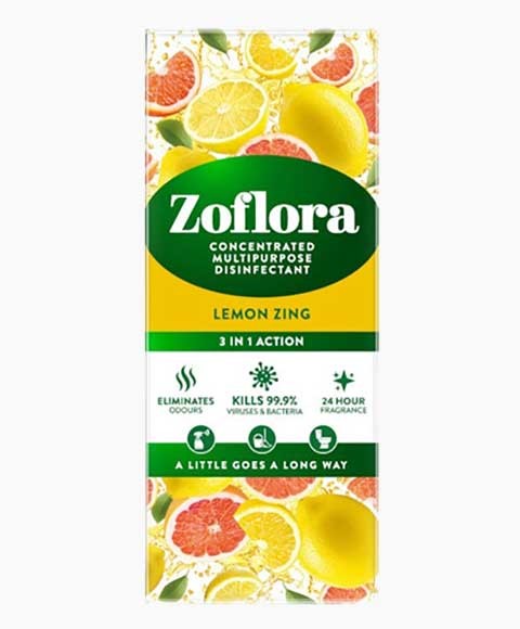 Zoflora Concentrated 3 In 1 Disinfectant Lemon Zing