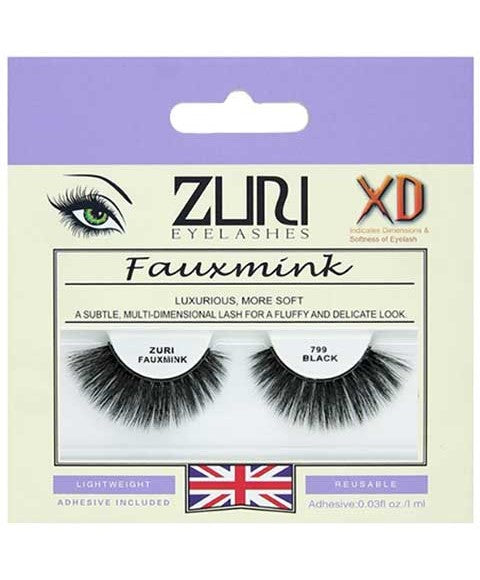Zuri Eyelashes Zuri Fauxmink Eyelashes 799 Black