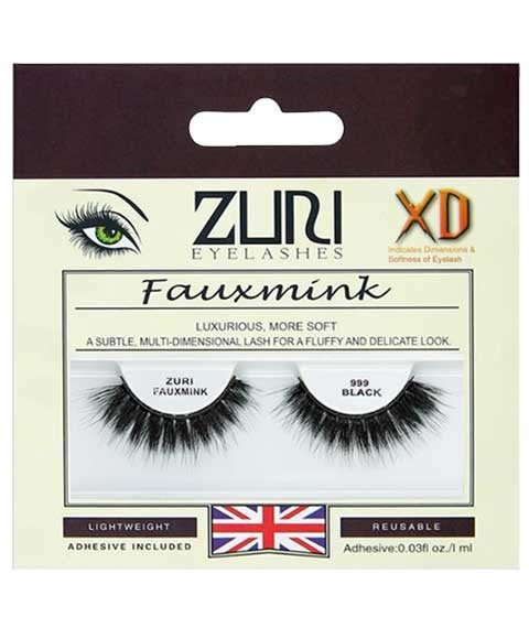 Zuri Eyelashes Zuri Fauxmink Eyelashes 999 Black