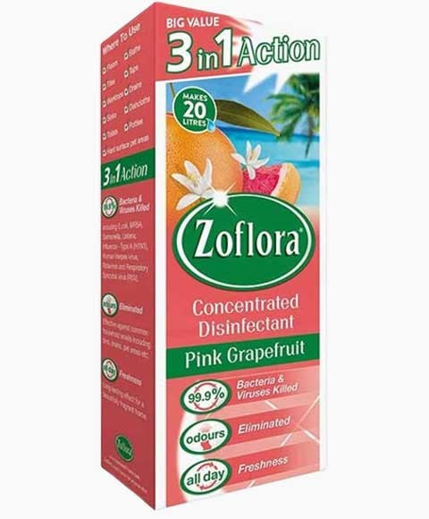 Zoflora Concentrated 3 In 1 Disinfectant Pink Grapefruit