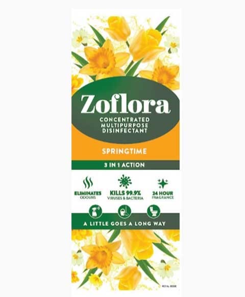 Zoflora Concentrated 3 In 1 Disinfectant Springtime
