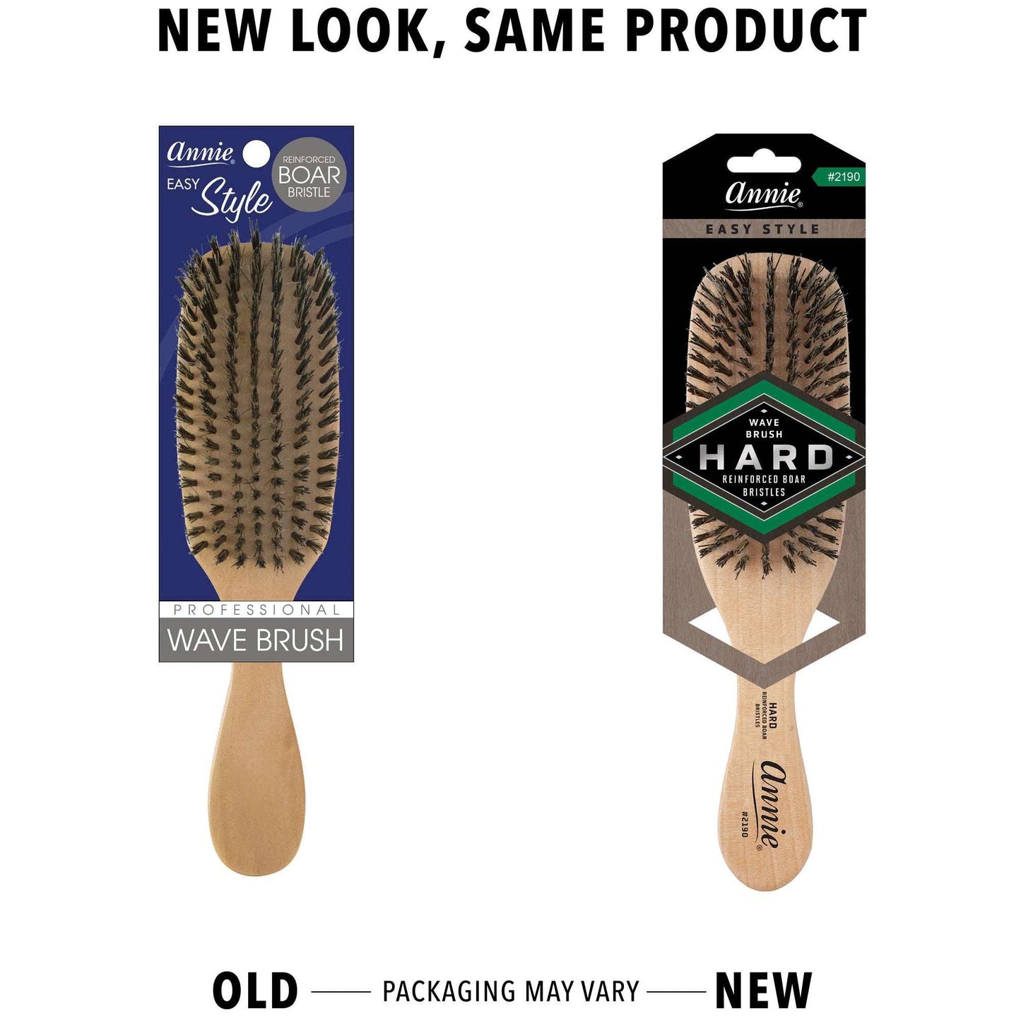 Annie Hard Reinforced Boar Bristles Wave Brush 2190