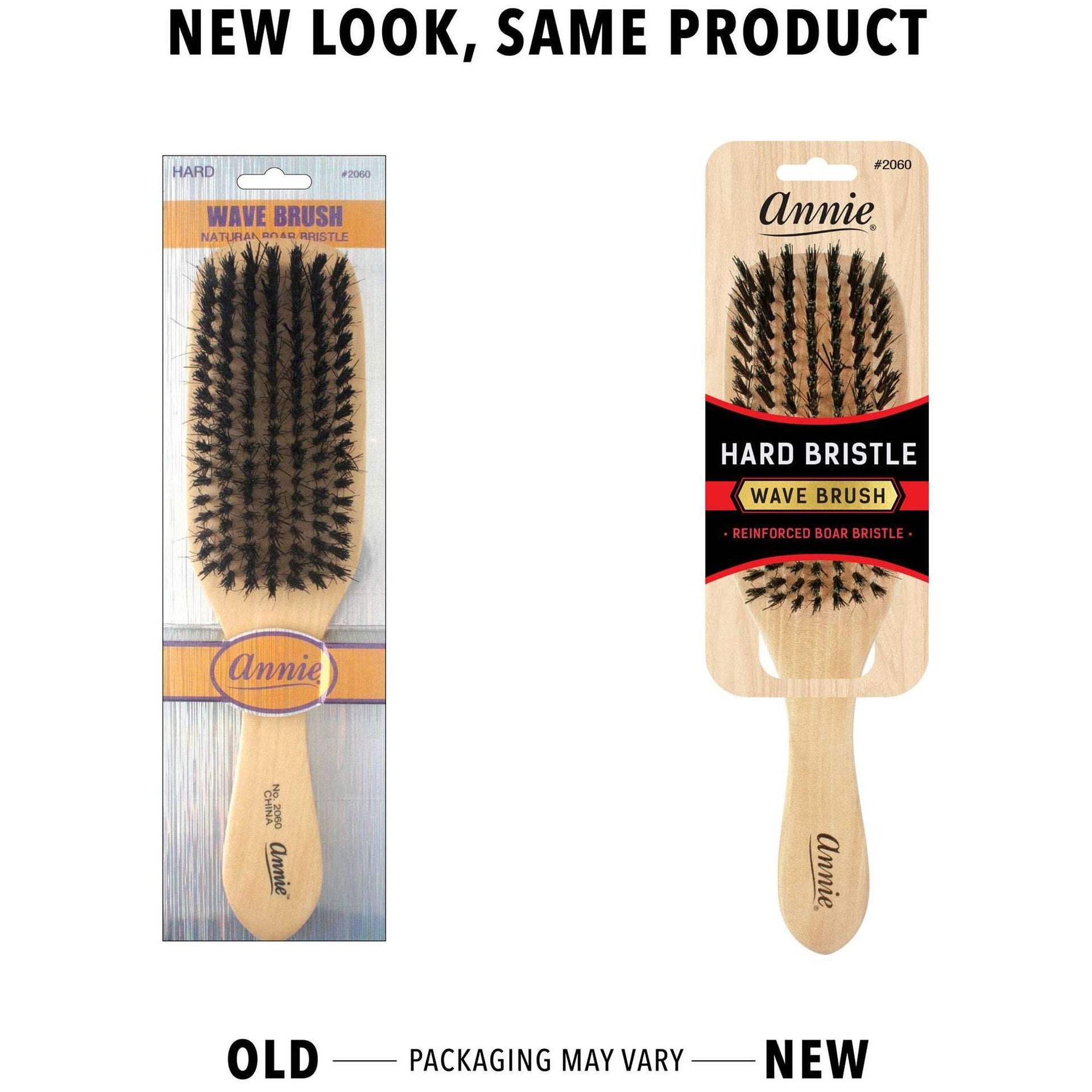Annie Natural Boar Bristle Hard Wave Brush 2060