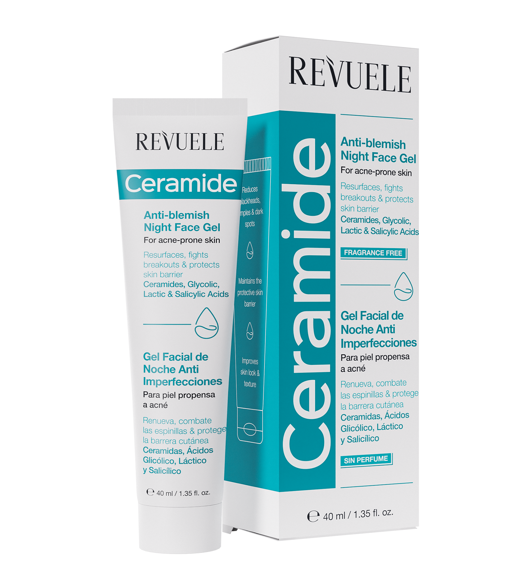 Revuele Ceramide Anti Blemish Night Face Gel 40ml