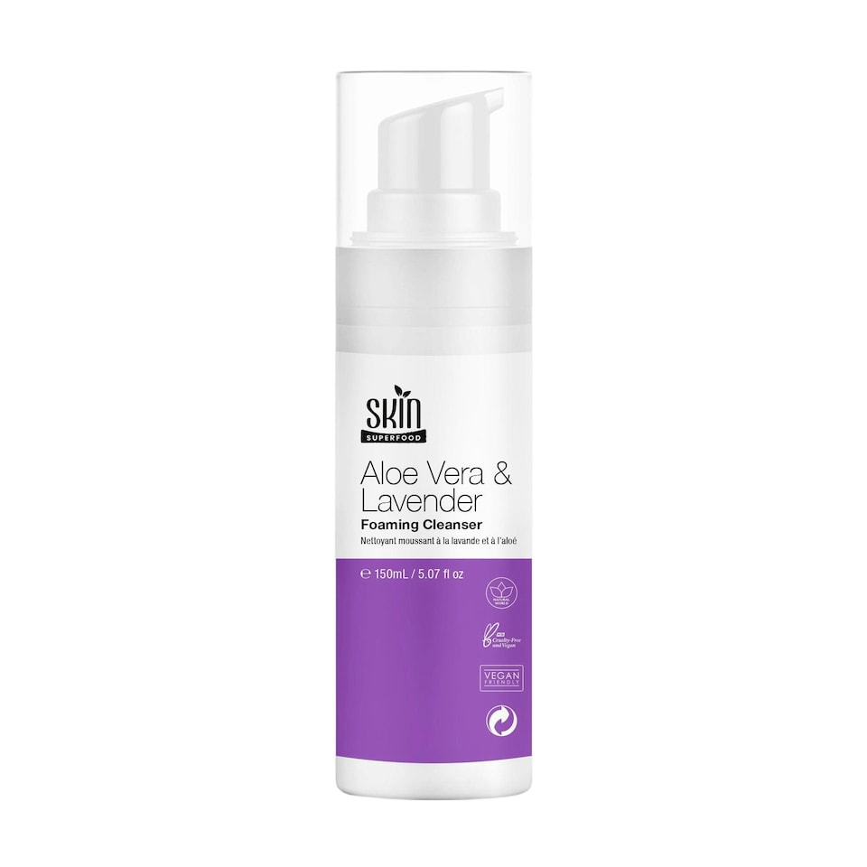 Skin Superfood Aloe Vera And Lavender Foaming Cleanser 150ml
