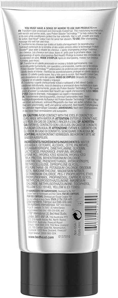 Bed Head by Tigi Dumb Blonde Reconstructor Conditioner for Damaged Hair 200/750ml