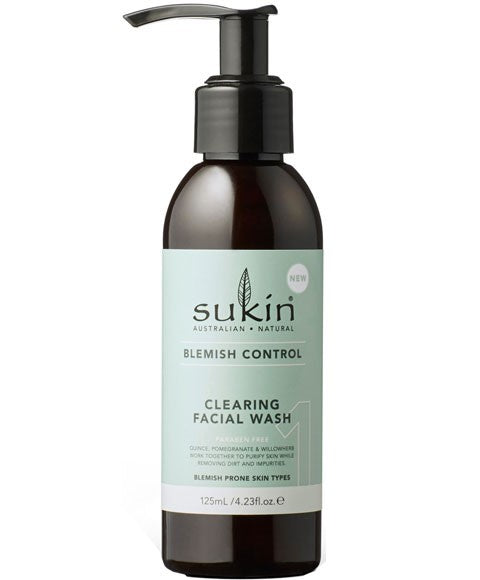 sukin Australian Natural Skincare Blemish Control Clearing Facial Wash