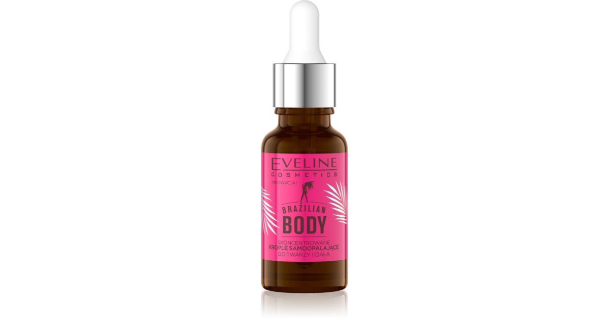 Eveline Brazilian Body 6 In 1 Self Tan Drops 18ml