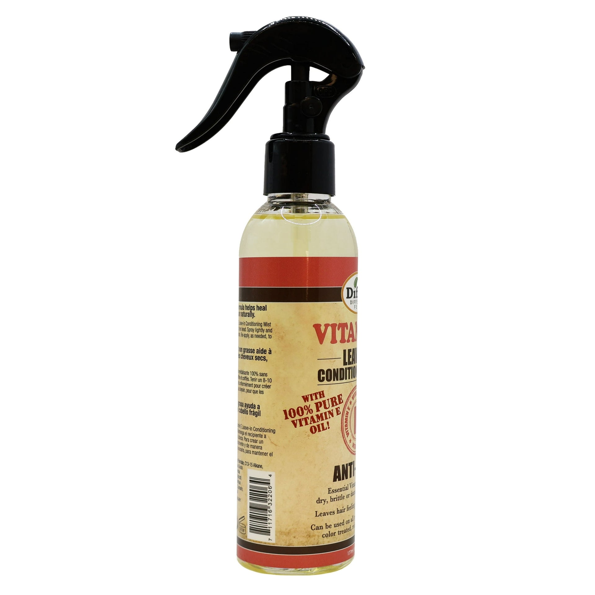 Difeel Vitamin E Anti Frizz Leave In Conditioning Spray 177ml