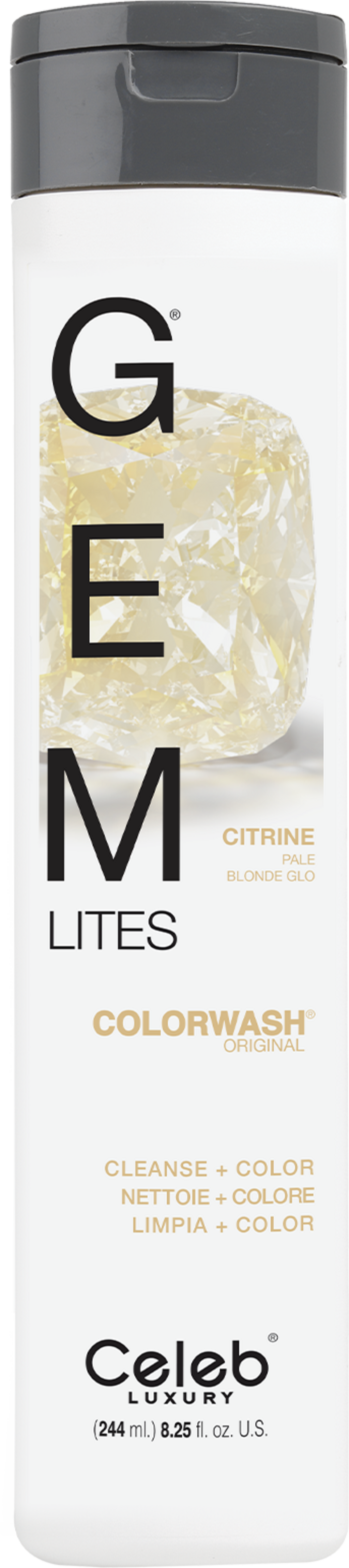 Celeb Luxury Citrine Pale Glo Original Colorwash Cleanse Color 244ml